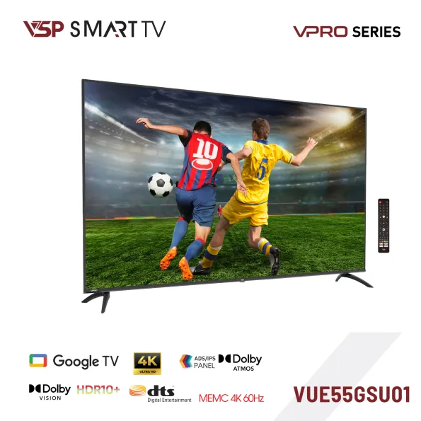 Màn hình VSP Smart Tivi 55inch VUE55GSU01 VPro 4K-UHD