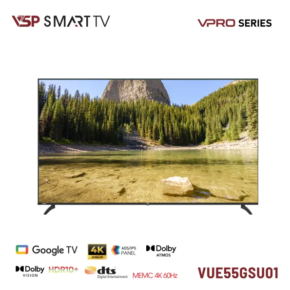Màn hình VSP Smart Tivi 55inch VUE55GSU01 VPro 4K-UHD