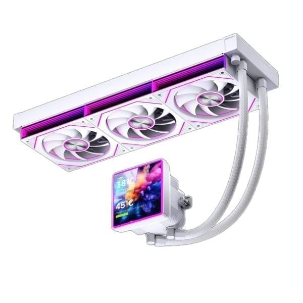 Tản nhiệt nước Leopard Pro Flow 360 SE ARGB LCD | 360mm, ARGB, LCD, Đen - Trắng
