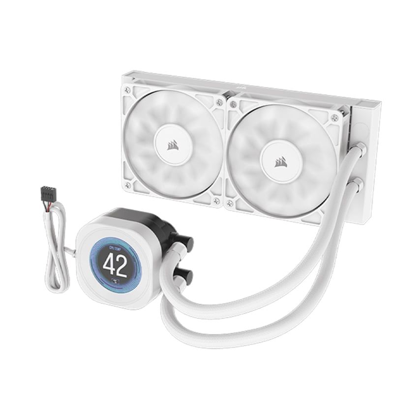 Tản nhiệt nước AIO Corsair NAUTILUS 240 RS LCD Black - White