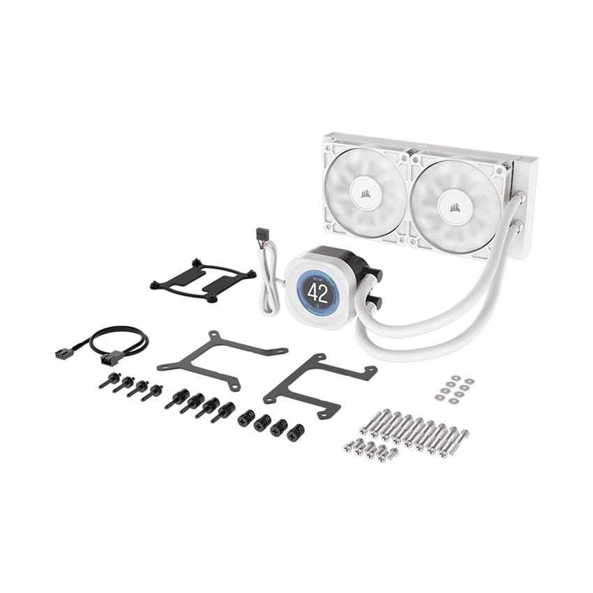 Tản nhiệt nước AIO Corsair NAUTILUS 240 RS LCD Black - White