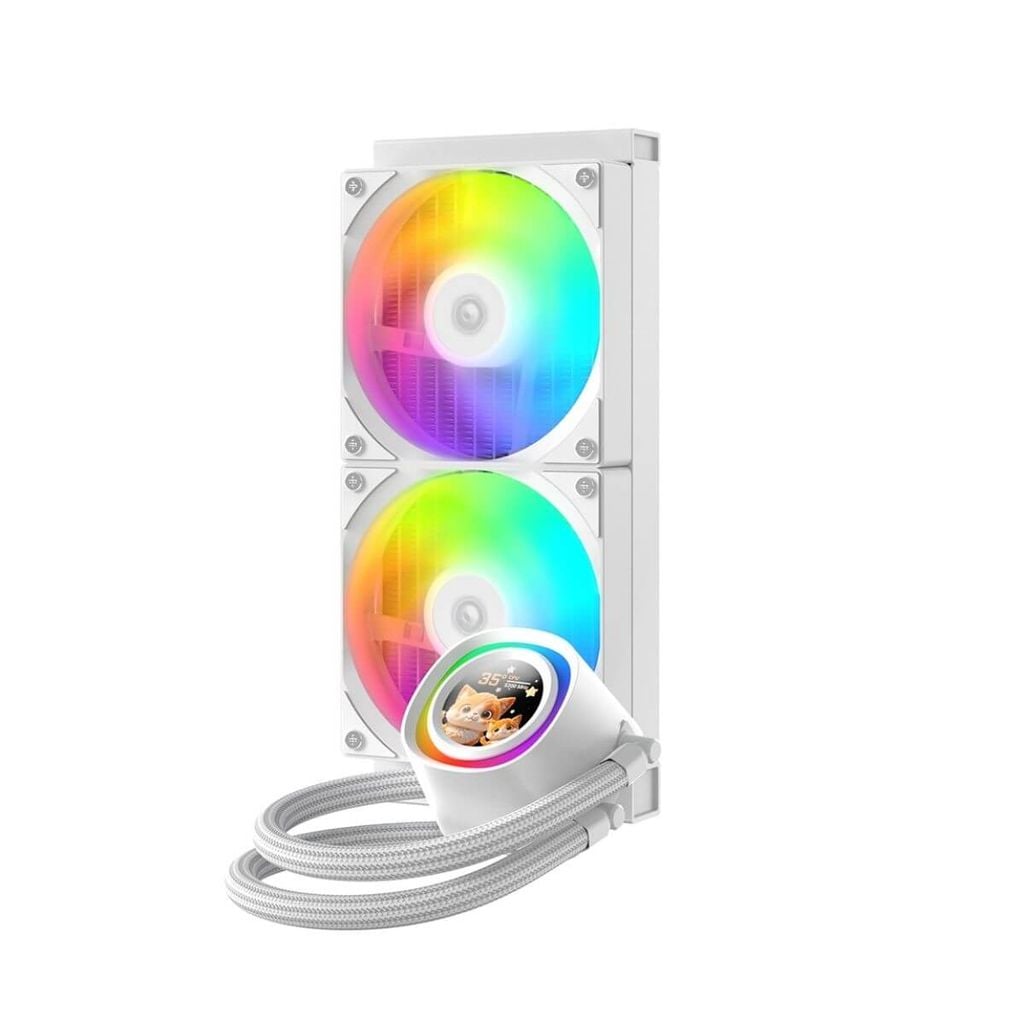 Tản nhiệt nước AIO ID-Cooling FX240 LCD ARGB Black - White