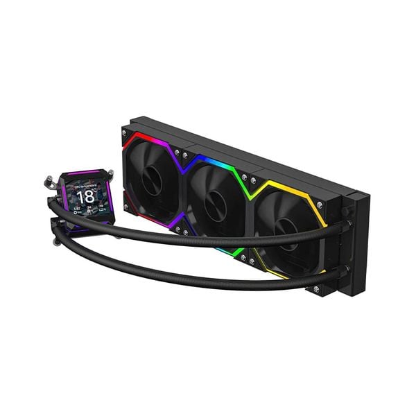  Tản nhiệt nước Leopard Astro Shell 360 ARGB Digital LCD | Black - White 