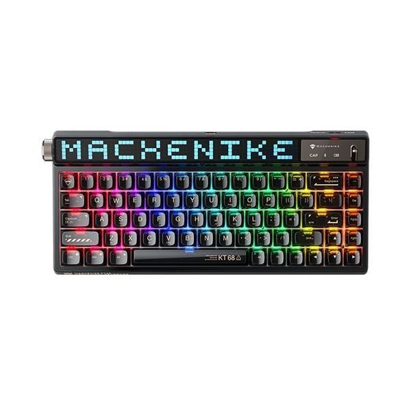 Bàn phím Machenike KT68 Pro Black North Pole Brown Switch Đen - Trắng