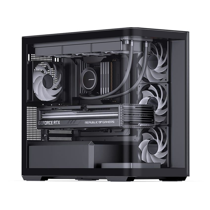 Vỏ Case Jonsbo D300 (Black/ White)