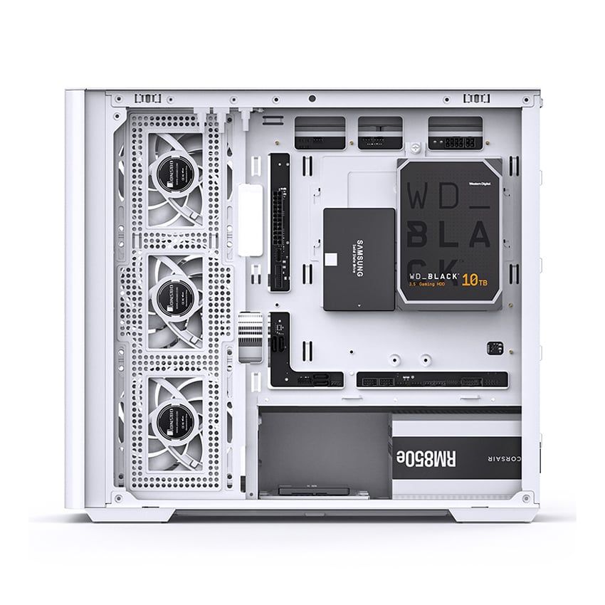 Vỏ Case Jonsbo D300 (Black/ White)