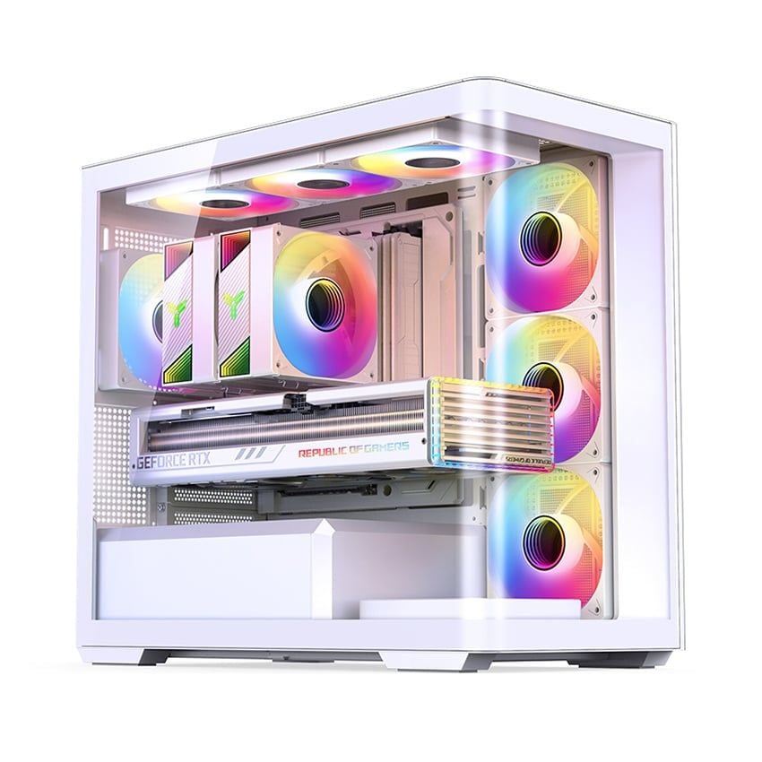 Vỏ Case Jonsbo D300 (Black/ White)