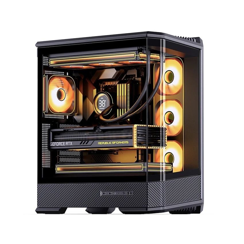 Vỏ case Jonsbo D400 (Black/White)