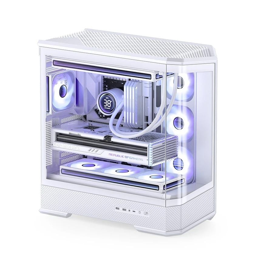 Vỏ case Jonsbo D400 (Black/White)