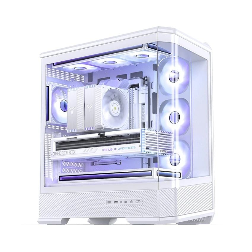 Vỏ case Jonsbo D400 (Black/White)