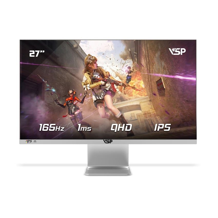 Màn hình VSP VU279Q1 27 inch 2K QHD IPS 165Hz 1ms Trắng