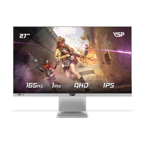  Màn hình VSP VU279Q1 27 inch 2K QHD IPS 165Hz 1ms Trắng 