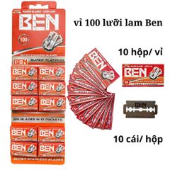 100 lưỡi lam BEN - Hàng tiêu chuẩn