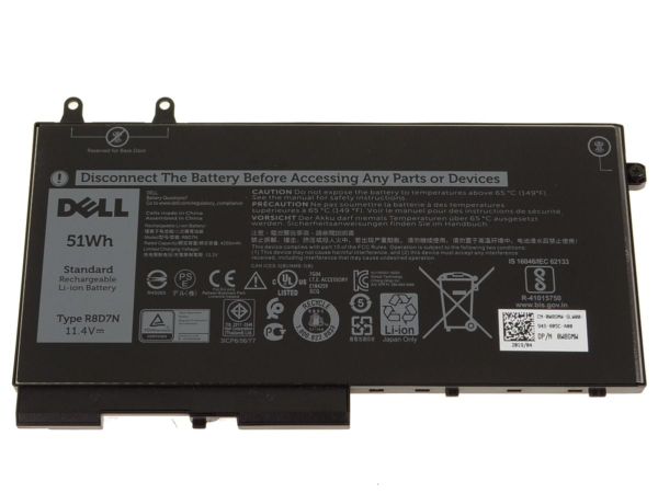Pin Laptop DELL Latitude 5400 5410 5500 5510 51WH R8D7N 3CELL