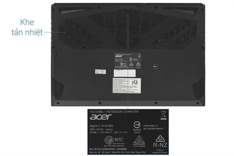 Laptop Gaming ACER Aspire 7 A715-59G-73LB | i7 12650H | RTX 3050 6GB | RAM 16GB | SSD 512GB | 15.6 inch FHD 144Hz