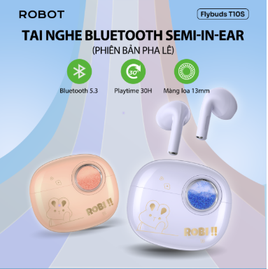 Tai nghe bluetooth ROBOT Flybuds T10S Crystal