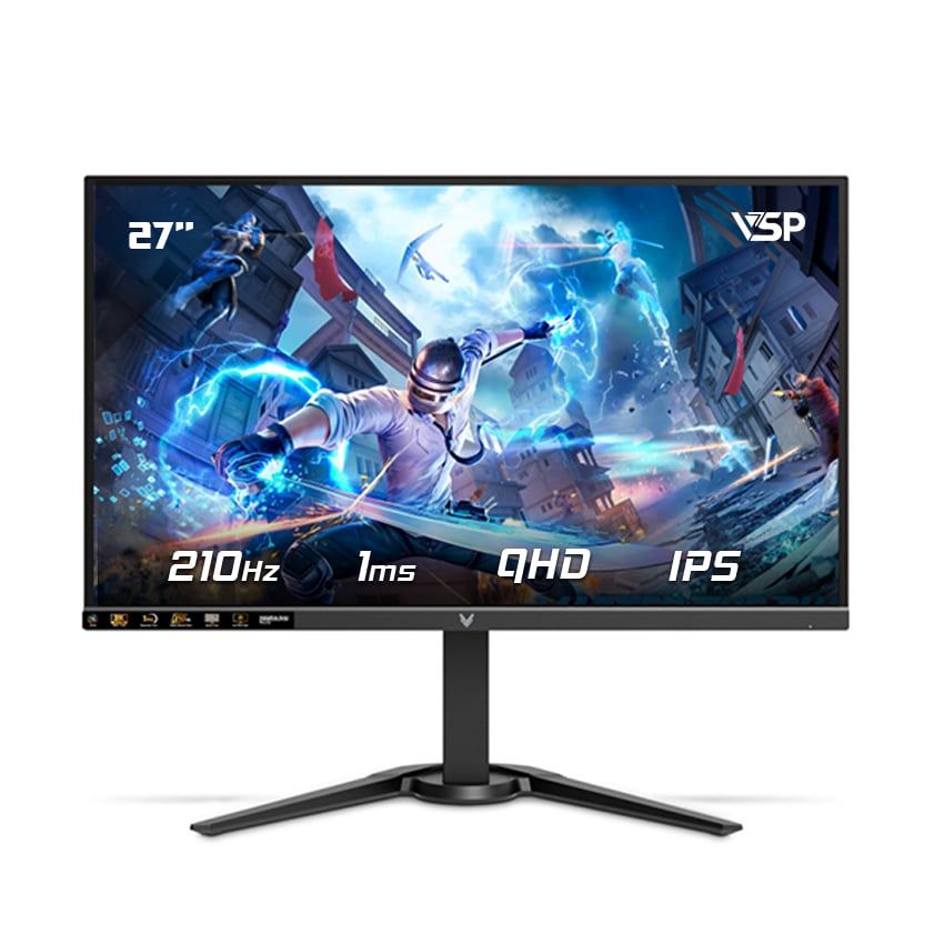 Màn hình Gaming VSP G2720QS1 | 27 inch  | IPS  | 2K QHD | 210Hz | 1ms