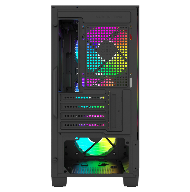 Case Gaming LinkTech Bahamut M 4F M-ATX | Kèm Sẵn 4 Fan Fixed RGB