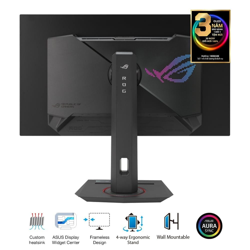 Màn hình ASUS ROG STRIX OLED XG27AQDMG | 27 inch | QHD | OLED | 240Hz - G-SYNC - DisplayHDR 400