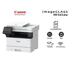 Máy in laser đen trắng đa năng Canon MF465dw | In đảo mặt| Copy | Scan| ADF | Fax | A4 | A5 USB | LAN | WIFI