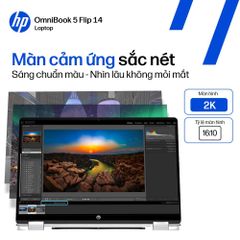 Laptop HP OmniBook 5 Flip 14-fp0055TU BZ7Q4PA | Intel Core 7 150U | RAM 24GB | SSD 512GB | 14 inch WUXGA | IPS | Cảm ứng