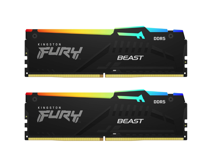 Ram PC Kingston Fury Beast RGB DDR5 64GB 6000MHz (2x32GB)