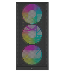 Case Gaming LinkTech Bahamut M 4F M-ATX | Kèm Sẵn 4 Fan Fixed RGB