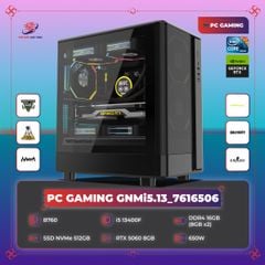 PC GAMING GNMi5.13_7616506 | i5 13400F | RTX 5060 8GB | B760 | RAM 16GB (8GB x2) | SSD 512GB | PSU III 650 | DB330M Mesh