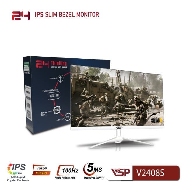 Màn hình VSP V2408S | 24 inch | Full HD | IPS | 100Hz