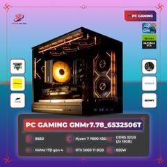 PC GAMING GNMr7.78_6532506T | Ryzen 7 7800 X3D | RTX 5060 Ti 8GB | B650 | RAM 32GB | SSD 1TB | PSU 850 | Cloud M DGT