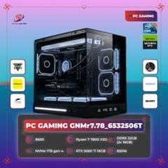 PC GAMING GNMr7.78_6532506T | Ryzen 7 7800 X3D | RTX 5060 Ti 16GB | B650 | RAM 32GB | SSD 1TB | PSU 850 | Cloud M DGT