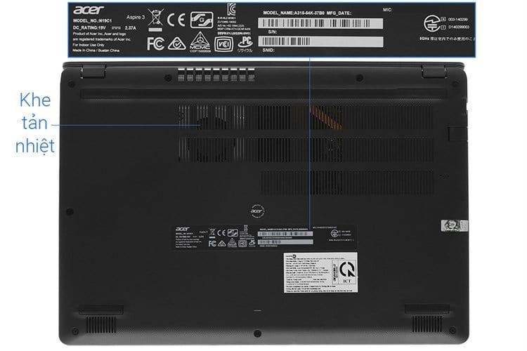 Laptop Acer Aspire A315-56 |  i3 1005G1 | RAM 8GB | SSD 256GB | 15.6 inch | FHD