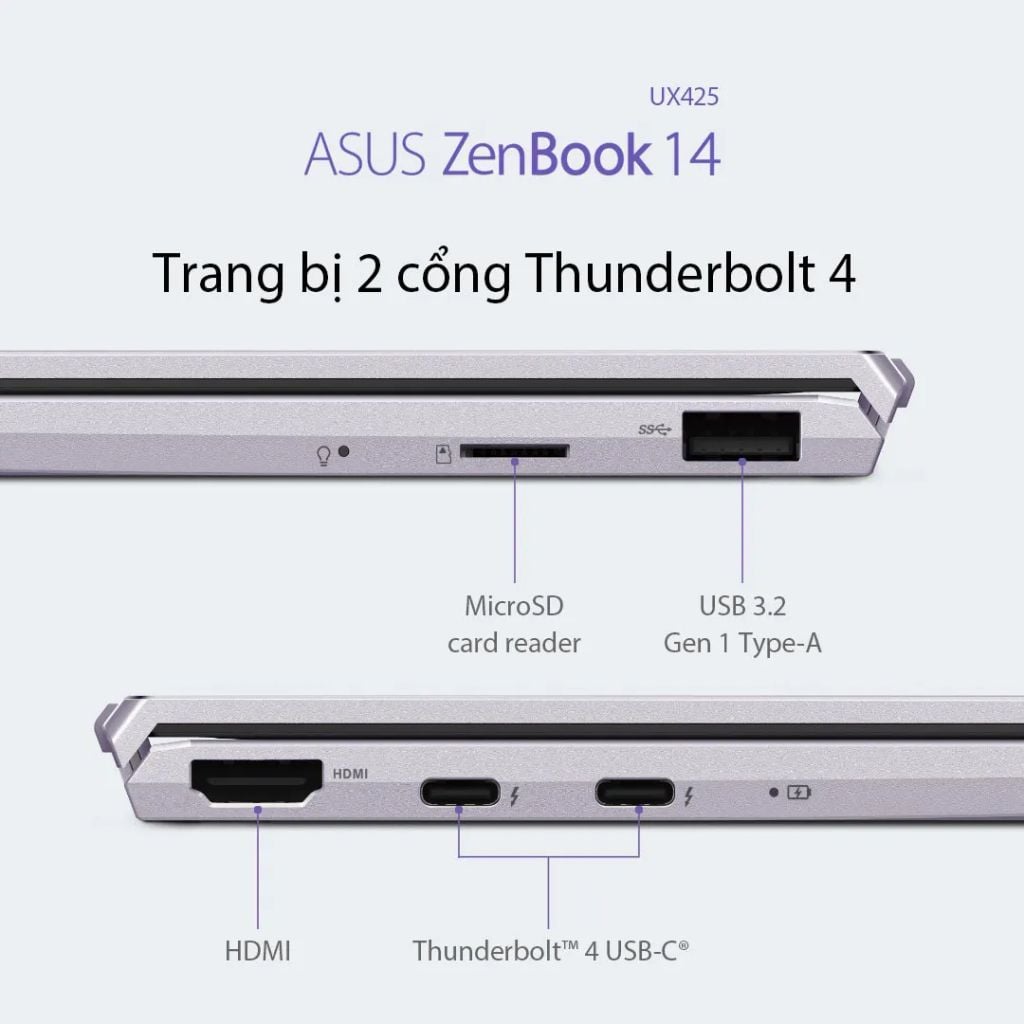 Laptop ASUS Zenbook UX425E - KI439T | Core i7 1165G7 | RAM 16GB | SSD 512GB |14 inch FHD