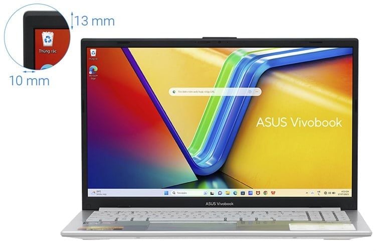 Laptop Asus Vivobook Go 15 E1504FA - NJ776W | R5 7520U | RAM 16GB | SSD 512GB | 15.6 inch | Full HD