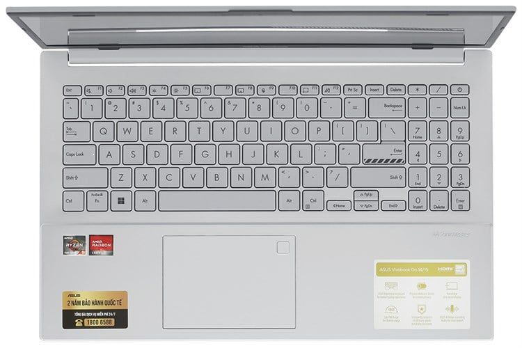 Laptop Asus Vivobook Go 15 E1504FA - NJ776W | R5 7520U | RAM 16GB | SSD 512GB | 15.6 inch | Full HD