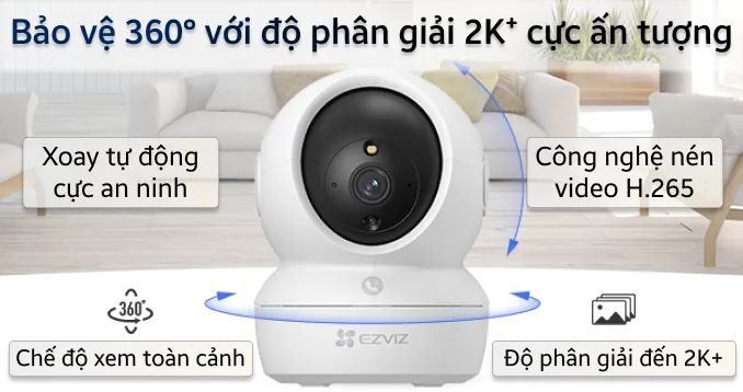 Camera WIFI EZVIZ CS-H6C Pro 3MP
