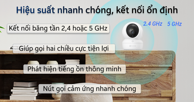 Camera WIFI EZVIZ CS-H6C Pro 3MP