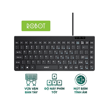 Bàn phím văn phòng mini ROBOT RK10 có dây