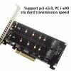Card chuyển SSD Dual M.2 NVME sang PCIe X8