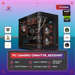 PC GAMING GNMr7.78_6532506T | Ryzen 7 7800X3D | RTX 5060 Ti 16GB | B650 | RAM 32GB DDR5 | SSD 1TB | PSU 850W | Focalors M