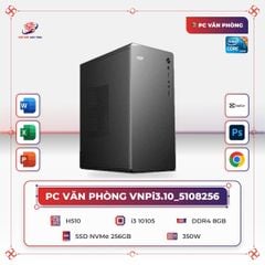 PC VĂN PHÒNG VNPi3.10_5108256 | i3 10105 | RAM 8GB | SSD NVMe 256GB | PSU 350W | V2897