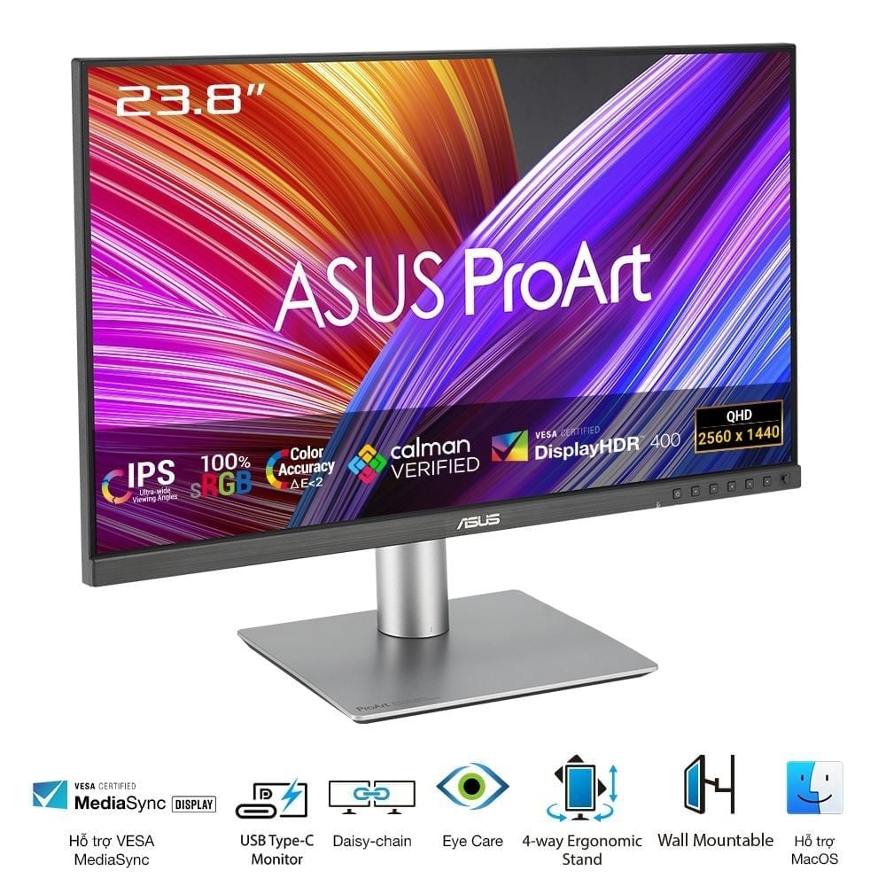 Màn hình đồ họa ASUS ProArt PA24ACRV | 24 inch | IPS 2K | 75Hz | USBC