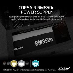 Nguồn Corsair RM850e ATX 3.1 850W Cybenetics Gold Full Modular