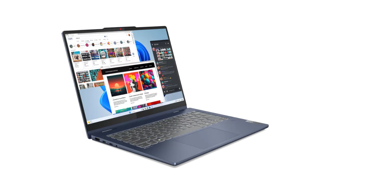 新品 Lenovo IdeaPad 5 2-in-1 Ryzen7 8845HS Lenovo IdeaPad 5 2 em 1 com processador AMD Ryzen 7 8845HS, tela