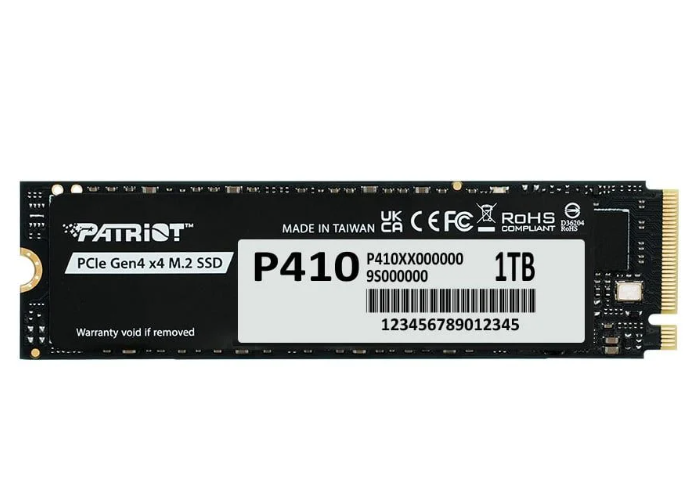 SSD Patriot P410 1TB PCIe Gen 4x4 NVMe M.2 P410P1TBM28H