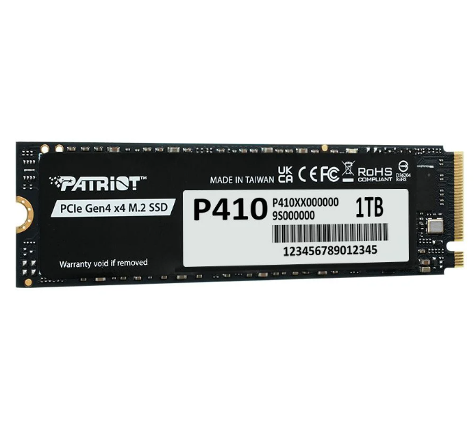 SSD Patriot P410 1TB PCIe Gen 4x4 NVMe M.2 P410P1TBM28H