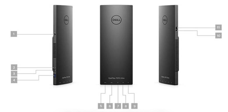 Máy bộ DELL 7070 Ultra | i5 8365U | Ram 8GB | SSD M2 NMVe 256GB | Wifi