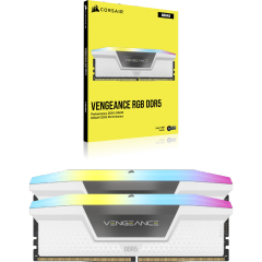 Ram PC Corsair Vengeance RGB 32GB (2x16GB) DDR5 6000MHz Trắng