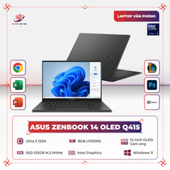 Laptop Asus Zenbook 14 OLED Q415 (2024) | Core Ultra 5 125H | Ram 8GB | SSD 512GB | 14 inch OLED Cảm ứng