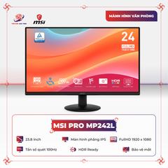 Màn Hình MSI PRO MP242L | 23.8 inch | IPS | 100Hz | FHD